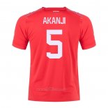 Camiseta Suiza Jugador Akanji Primera 2022