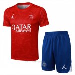 Chandal del Paris Saint-Germain Jordan Manga Corta 2024-2025 Rojo - Pantalon Corto