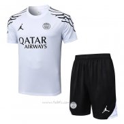Chandal del Paris Saint-Germain Jordan Manga Corta 2025-2026 Blanco - Pantalon Corto