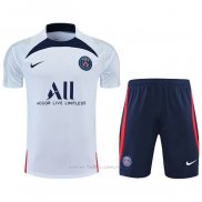 Chandal del Paris Saint-Germain Manga Corta 2022-2023 Blanco - Pantalon Corto