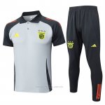 Conjunto Polo del Benfica 2024-2025 Gris