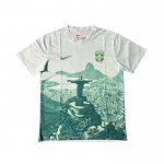 Camiseta Brasil Jesus 2025-2026 Blanco Verde Tailandia
