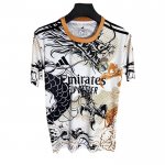 Camiseta Real Madrid Dragon 2025-2026 Blanco Negro Tailandia