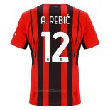 Camiseta AC Milan Jugador A.Rebic Primera 2021-2022