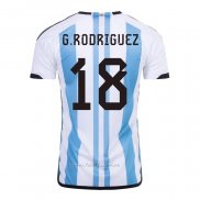 Camiseta Argentina Jugador G.Rodriguez Segunda 2022