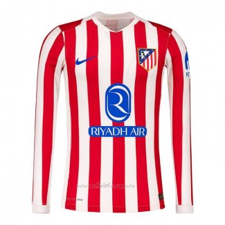 Camiseta Atletico Madrid Primera Manga Larga 2025-2026