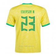 Camiseta Brasil Jugador Ederson M. Primera 2022