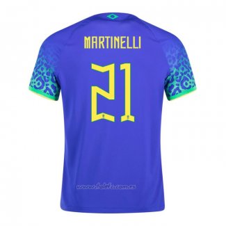 Camiseta Brasil Jugador Martinelli Segunda 2022