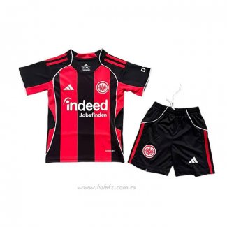 Camiseta Eintracht Frankfurt Primera Nino 2025-2026