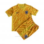 Camiseta Inglaterra Portero Nino 2024 Amarillo