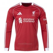 Camiseta Liverpool Primera Manga Larga 2025-2026