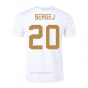 Camiseta Serbia Jugador Sergej Segunda 2022