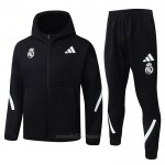 Chandal con Capucha del Real Madrid 2025-2026 Negro