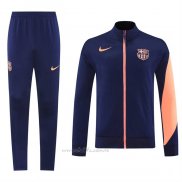 Chandal de Chaqueta del Barcelona Nino 2025-2026 Azul