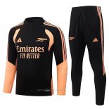 Chandal de Sudadera del Arsenal 2026-2027 Negro Naranja