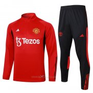 Chandal de Sudadera del Manchester United 2023-2024 Rojo