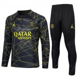 Chandal de Sudadera del Paris Saint-Germain Jordan Nino 2023-2024 Negro