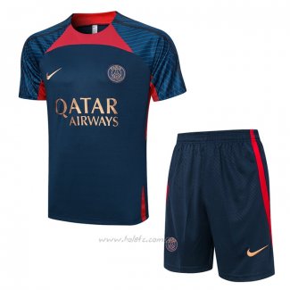 Chandal del Paris Saint-Germain Manga Corta 2023-2024 Azul - Pantalon Corto