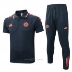 Conjunto Polo del Bayern Munich 2025-2026 Gris Naranja