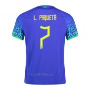 Camiseta Brasil Jugador Paqueta Segunda 2022