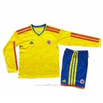 Camiseta Colombia Primera Manga Larga Nino 2026
