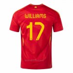 Camiseta Espana Jugador Williams Primera 2024