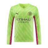 Camiseta Manchester City Portero Manga Larga 2023-2024 Verde