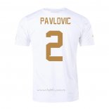 Camiseta Serbia Jugador Pavlovic Segunda 2022