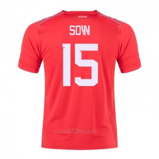 Camiseta Suiza Jugador Sow Primera 2022