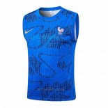 Camiseta de Entrenamiento Francia Sin Mangas 2025-2026 Azul