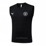 Camiseta de Entrenamiento Manchester City Sin Mangas 2025-2026 Negro