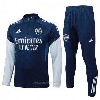 Chandal de Sudadera del Arsenal 2025-2026 Azul Gris
