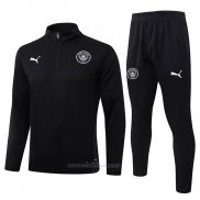 Chandal de Sudadera del Manchester City Nino 2025-2026 Negro