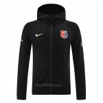Chaqueta con Capucha del Barcelona 2024-2025 Negro