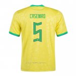 Camiseta Brasil Jugador Casemiro Primera 2022