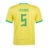 Camiseta Brasil Jugador Casemiro Primera 2022