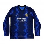Camiseta Inter Milan Primera Manga Larga 2021-2022