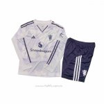 Camiseta Manchester United Segunda Manga Larga Nino 2025-2026