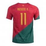 Camiseta Portugal Jugador Matheus N. Primera 2022