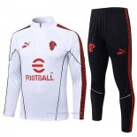Chandal de Sudadera del AC Milan Nino 2025-2026 Blanco
