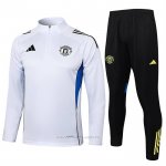 Chandal de Sudadera del Manchester United 2025-2026 Blanco