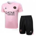 Chandal del Paris Saint-Germain Jordan Manga Corta 2024-2025 Rosa - Pantalon Corto