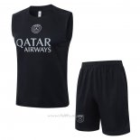 Chandal del Paris Saint-Germain Sin Mangas 2025-2026 Negro