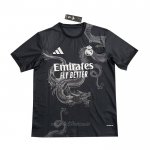 Camiseta Real Madrid Dragon 2024 Negro Tailandia