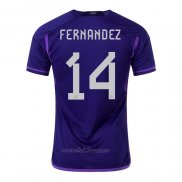 Camiseta Argentina Jugador Fernandez Segunda 2022