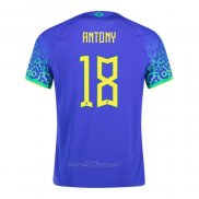 Camiseta Brasil Jugador Antony Segunda 2022