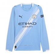 Camiseta Manchester City Primera Manga Larga 2025-2026