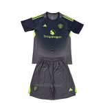 Camiseta Manchester United Portero Segunda Nino 2025-2026 Negro