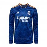 Camiseta Real Madrid Segunda Manga Larga 2021-2022