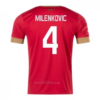 Camiseta Serbia Jugador Milenkovic Primera 2022